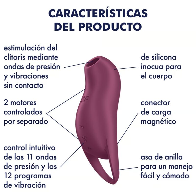 Suce-clitoris Satisfyer Pocket Pro 1 Violet foncé