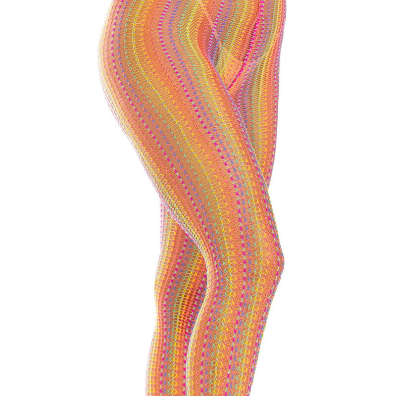 Leg avenue - calze all'uncinetto multicolore