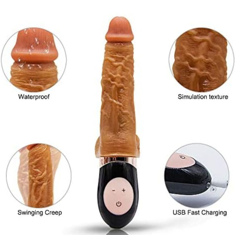 Armony - gode ceinture vibrante réaliste rechargeable