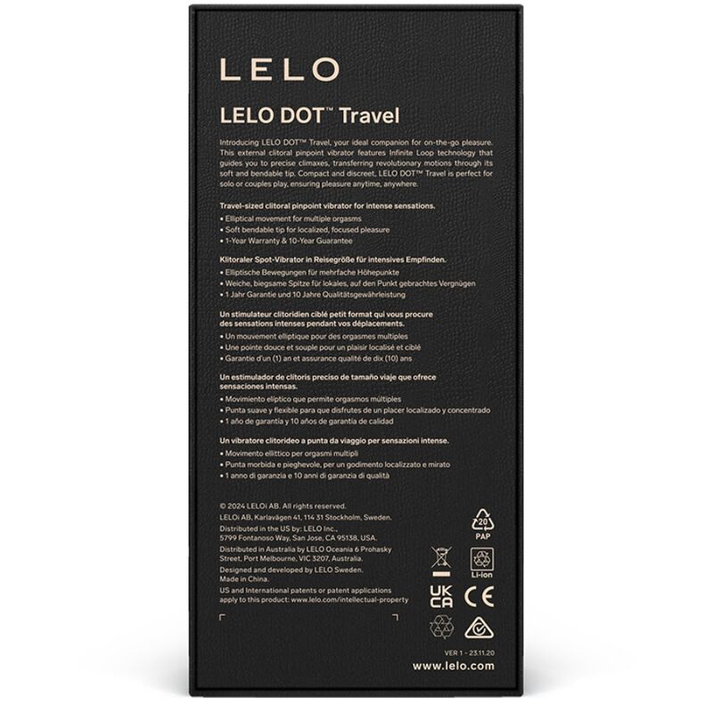 Lelo - dot travel stimolatore clitoride viola