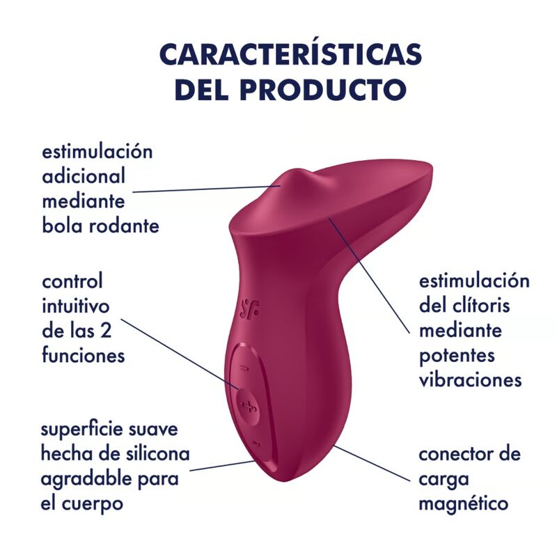 Vibratore Clitoride Satisfyer Exciterrr Rosso