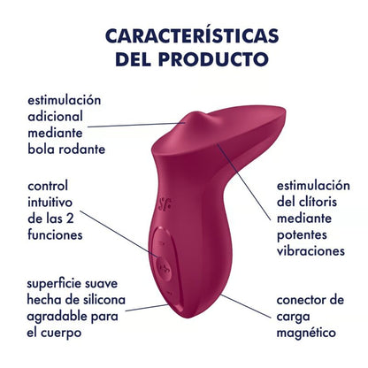 Vibratore Clitoride Satisfyer Exciterrr Rosso