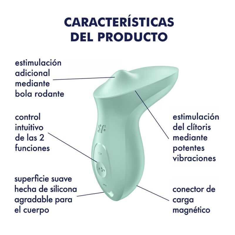 Vibratore Clitoride Satisfyer Exciterrr Menta