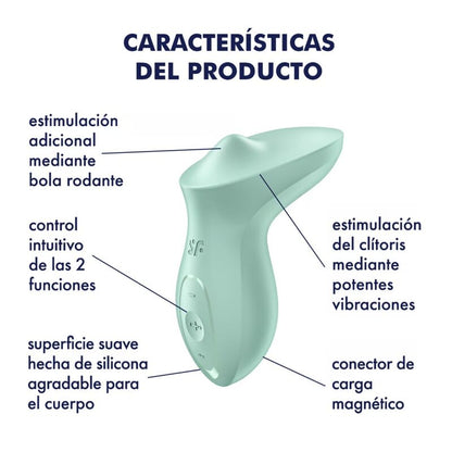 Vibratore Clitoride Satisfyer Exciterrr Menta