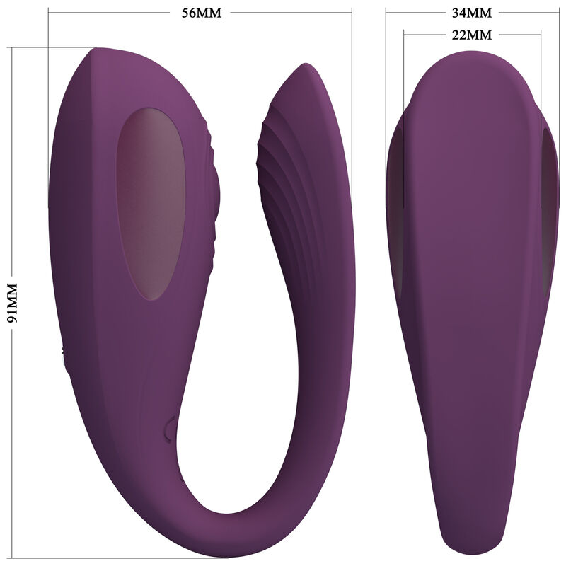 Vibratore telecomandato Pretty Love Aari con App Viola