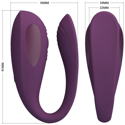 Vibratore telecomandato Pretty Love Aari con App Viola