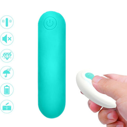 Armony - splash joline vibratore bullet in silicone telecomando 10 vibrazioni 65 x 15 cm verde