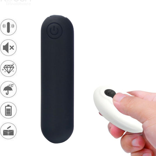 Armony - splash joline vibratore bullet in silicone telecomando 10 vibrazioni 65 x 15 cm nero