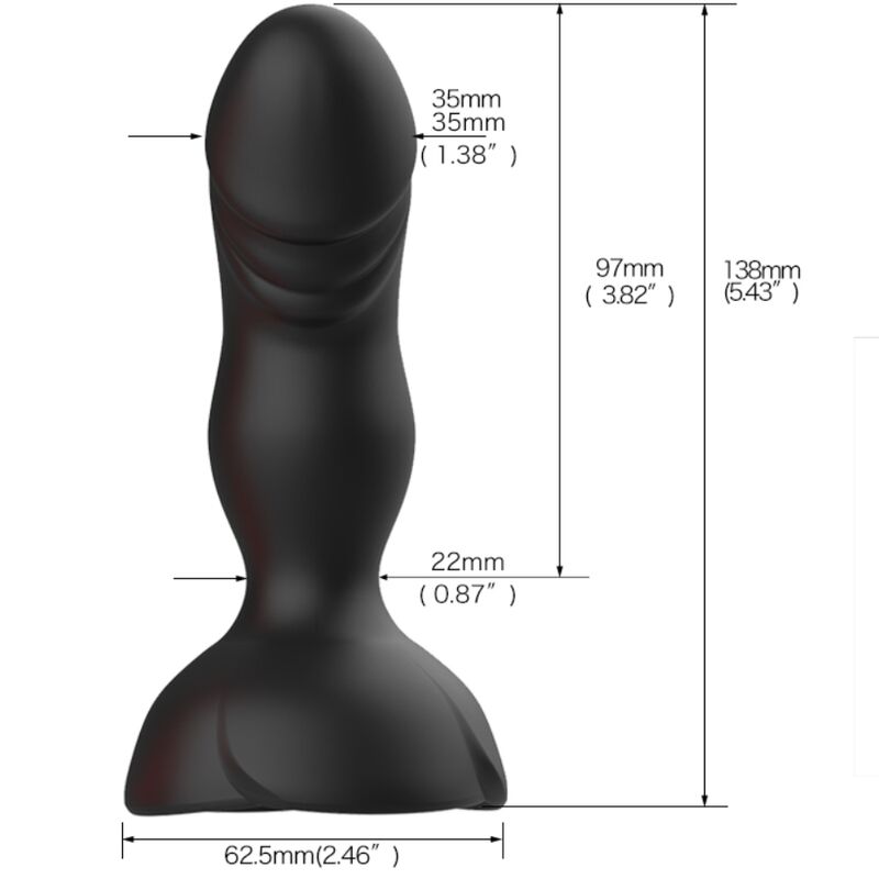 Armony - extreme a bloom vibratore rose e telecomando plug anale nero