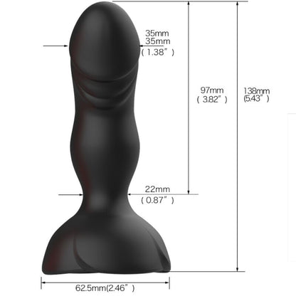 Armony - extreme a bloom vibratore rose e telecomando plug anale nero