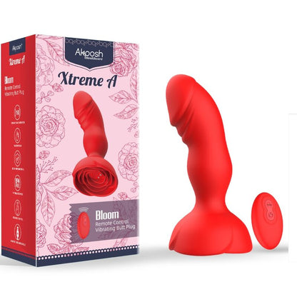 Armony - extreme a bloom vibratore rose e telecomando plug anale rosso