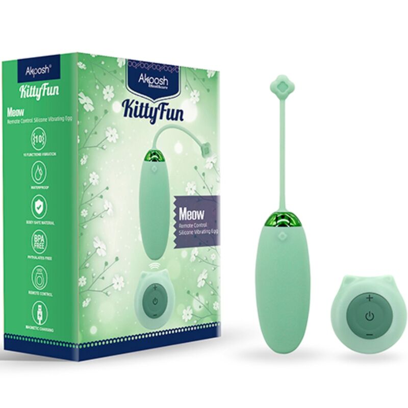 Armony - vibromasseur œuf télécommandé 10 vitesses vert