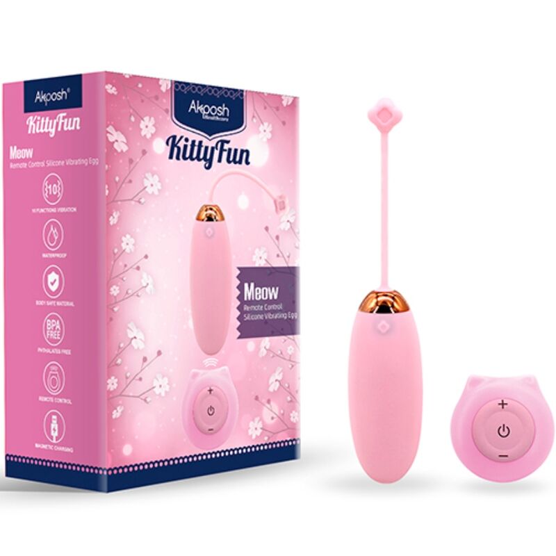Armony - œuf vibrant télécommandé 10 modes de vibration rose