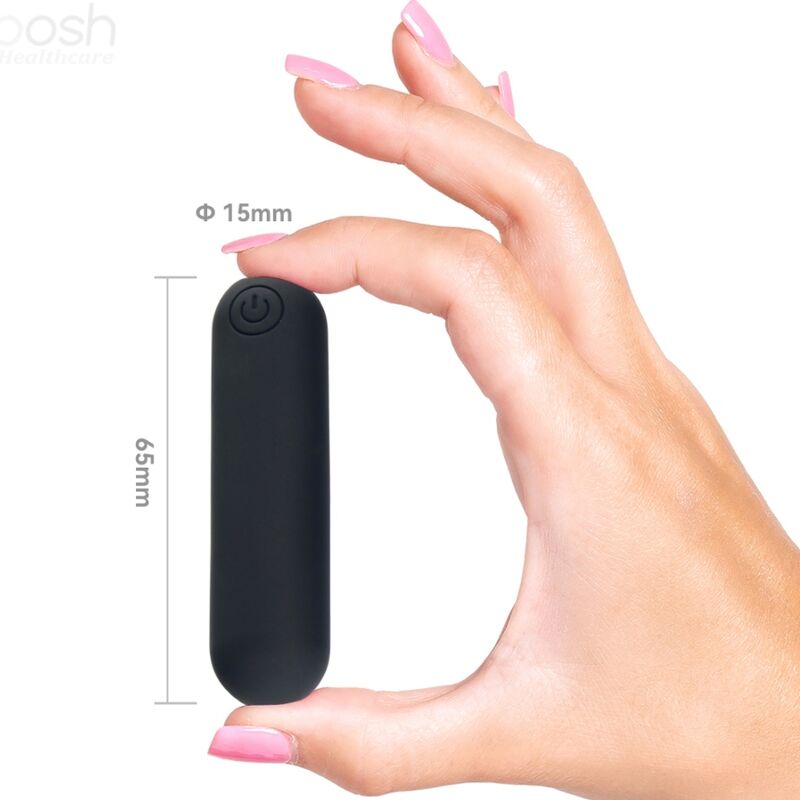 Armony - splash joline vibratore bullet in silicone telecomando 10 vibrazioni 65 x 15 cm nero