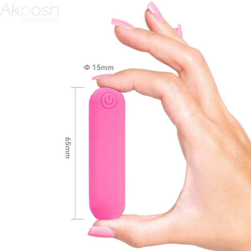 Armony - splash joline vibratore bullet in silicone telecomando 10 vibrazioni 65 x 15 cm rosa