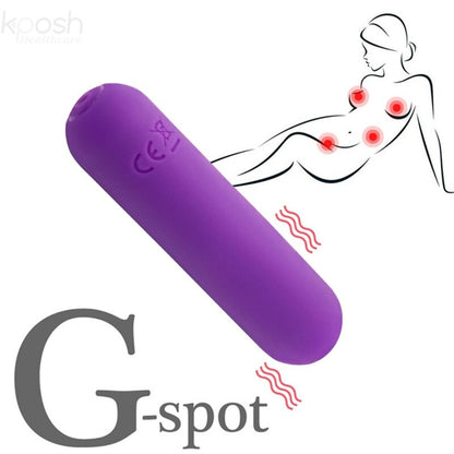 Armony - splash joline vibratore bullet in silicone telecomando 10 vibrazioni 65 x 15 cm viola