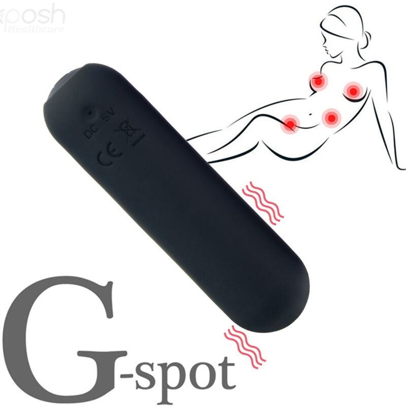 Armony - splash joie vibratore bullet in silicone telecomando 10 vibrazioni 75 x 19 cm nero