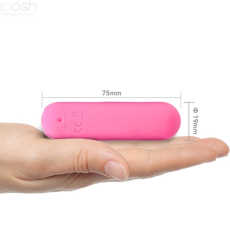 Armony - splash joie vibratore bullet telecomando in silicone 10 vibrazioni 75 x 19 cm rosa