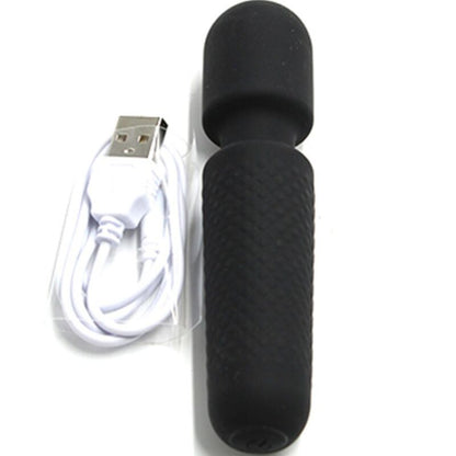 Armony - your magic massaggiatore e vibratore ricaricabile 10 vibrazioni bacchetta punti nero