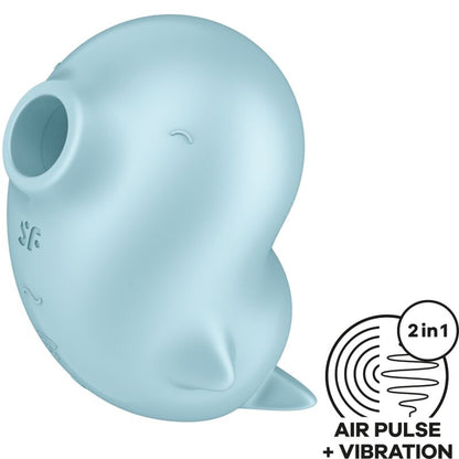 Satisfyer - sassy seal stimolatore e vibratore blu
