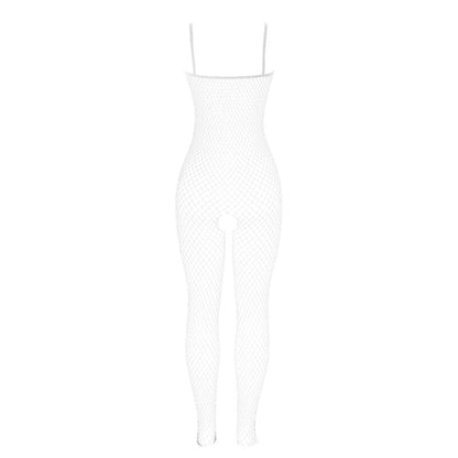 Subblime - 951740 bodystocking bianco a rete senza cavallo con fiocchi taglia unica