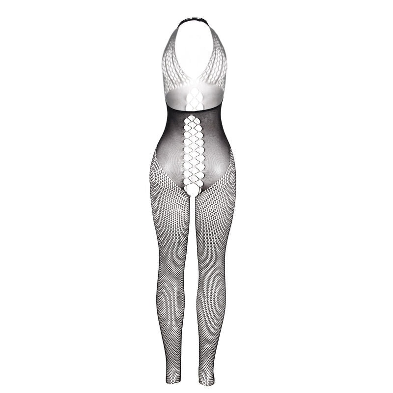 Subblime - 951832 bodystocking con schiena aperta e dettagli incrociati nero taglia unica