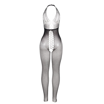 Subblime - 951832 bodystocking con schiena aperta e dettagli incrociati nero taglia unica