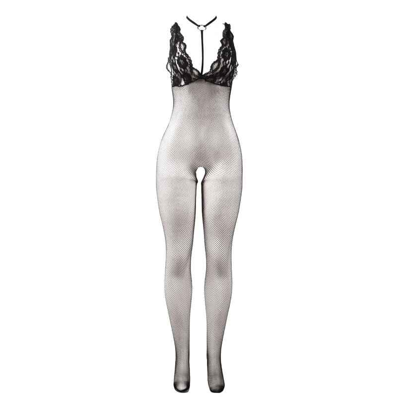Subblime - 951993 bodystocking a rete trasparente nera senza cavallo taglia unica