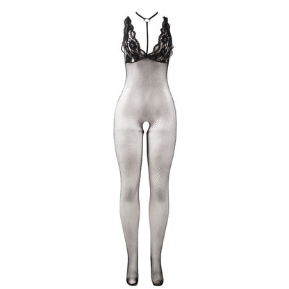 Subblime - 951993 bodystocking a rete trasparente nera senza cavallo taglia unica