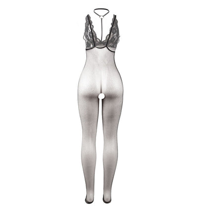 Subblime - 951993 bodystocking a rete trasparente nera senza cavallo taglia unica
