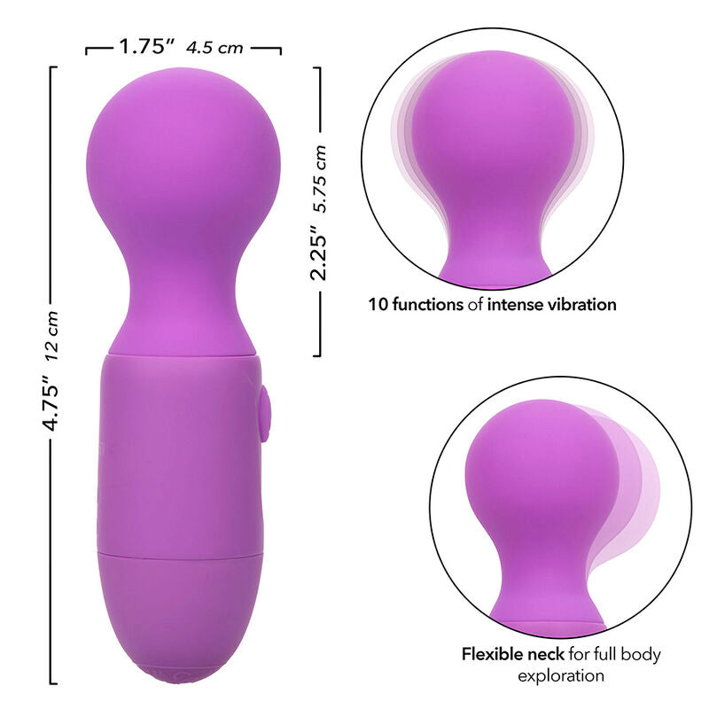 Calexotics - first time massaggiatore ricaricabile 10 vibrazioni viola