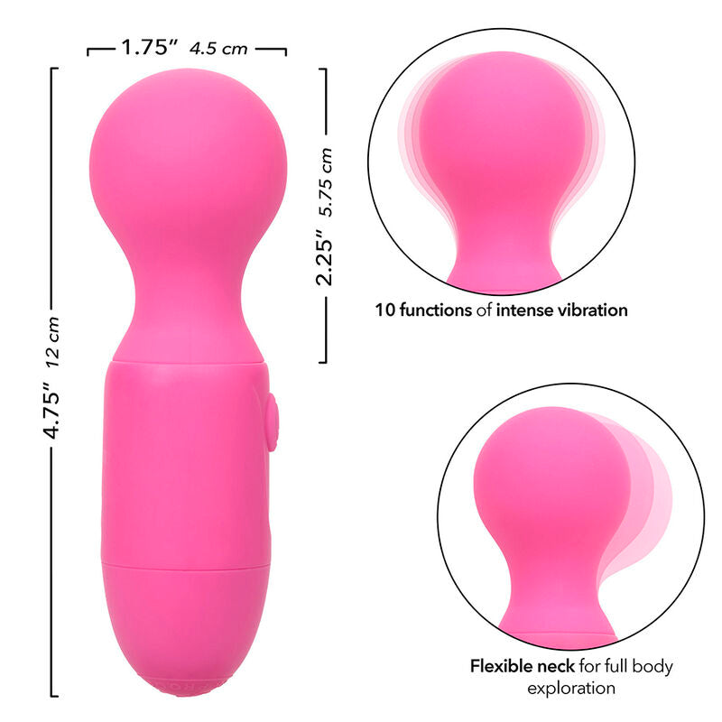 Calexotics - first time massaggiatore ricaricabile 10 vibrazioni rosa