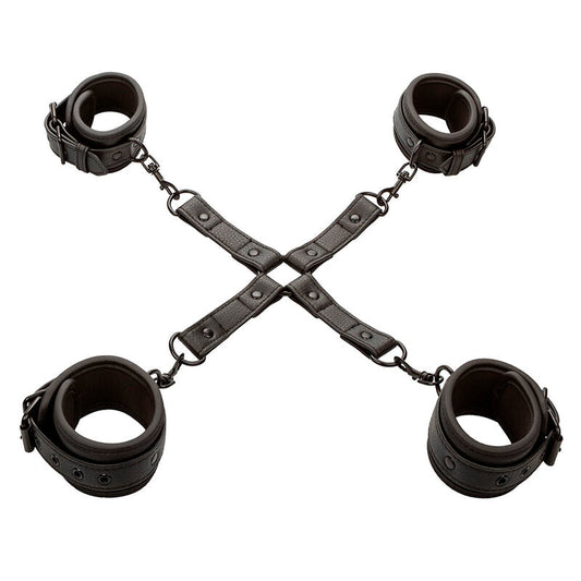 Calexotics - nocturnal connettore hog tie cuero regolabile nero