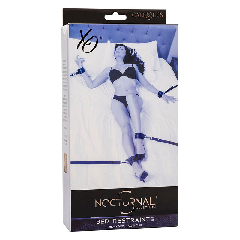 Calexotics - nocturnal cinghie per letto in pelle regolabili nere