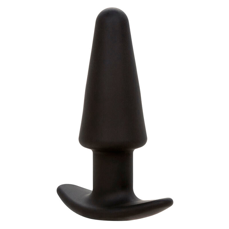 Calexotics - rock bottom tappo anale conico 10 vibrazioni silicone nero