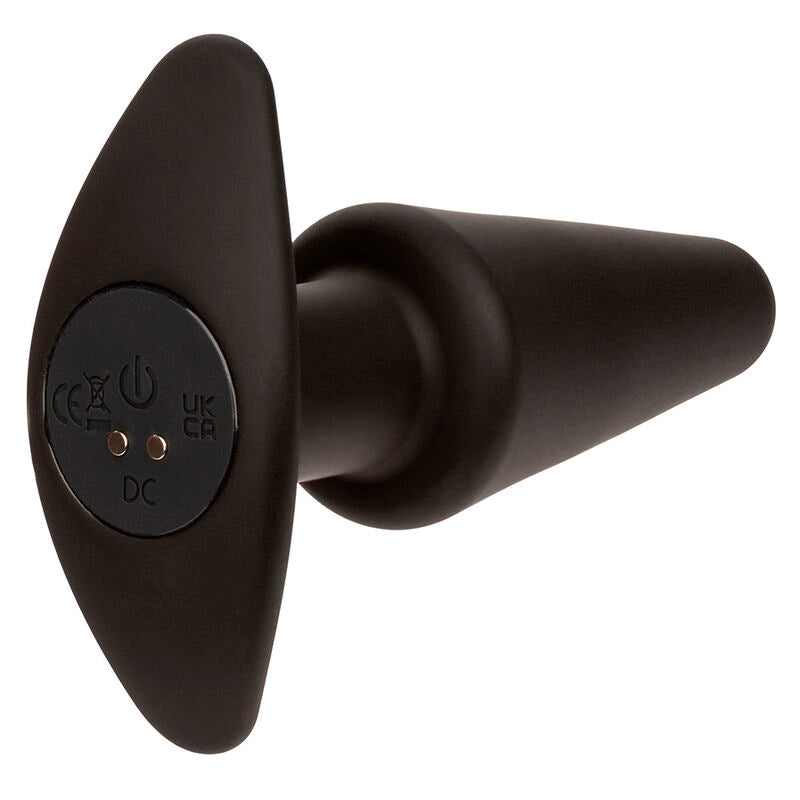 Calexotics - rock bottom tappo anale conico 10 vibrazioni silicone nero