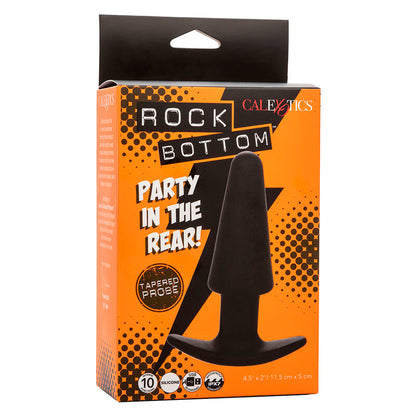 Calexotics - rock bottom tappo anale conico 10 vibrazioni silicone nero