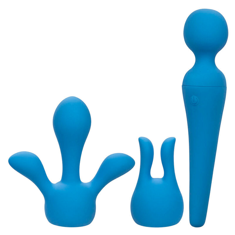 Calexotics - couture kit vibratore wand 10 vibrazioni blu