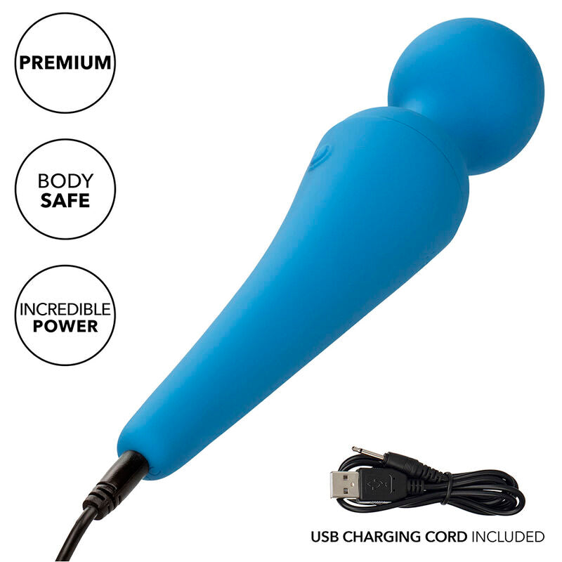 Calexotics - couture kit vibratore wand 10 vibrazioni blu
