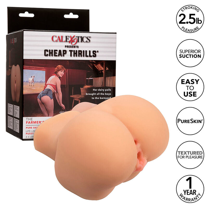 Calexotics - le double masturbateur réaliste chair de la fille de la ferme