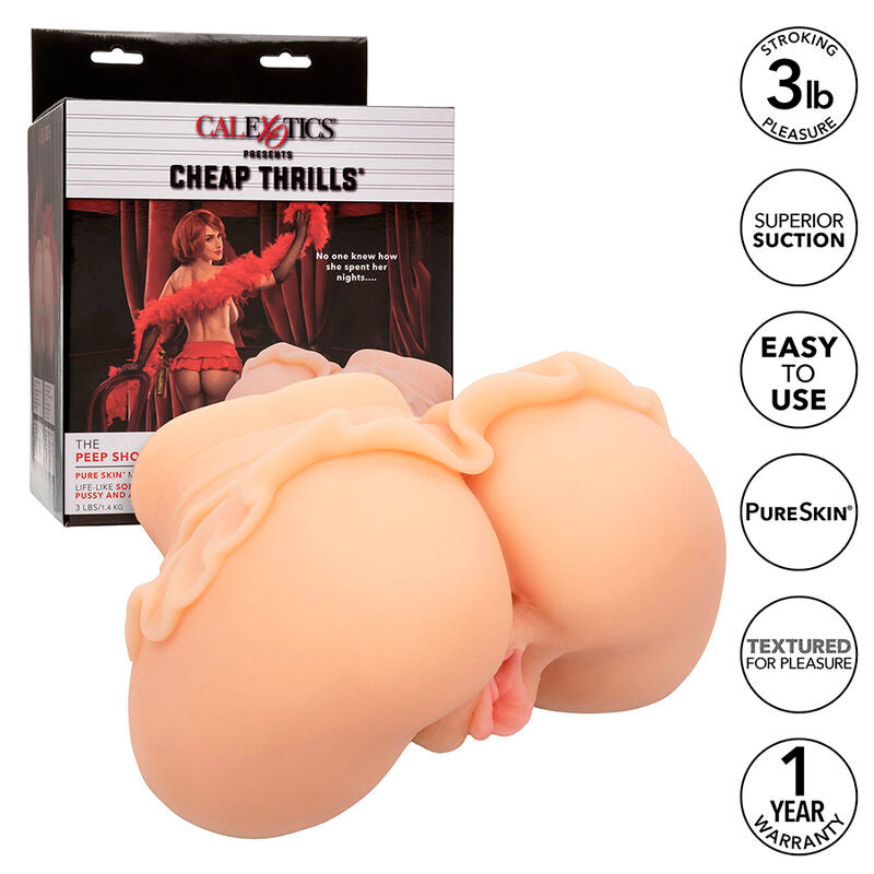 Calexotics - la fille de peep-show double masturbateur réaliste chair