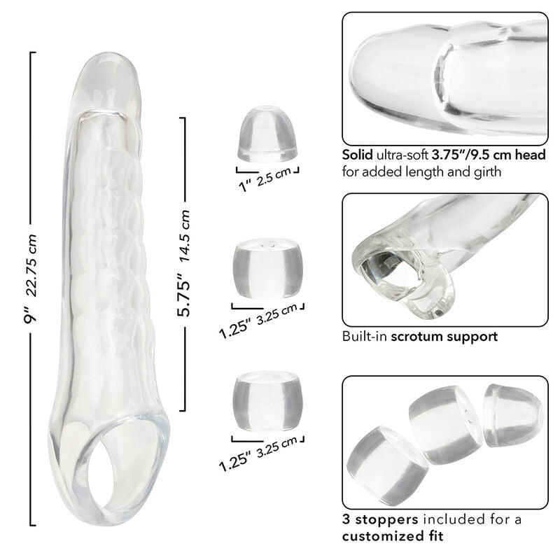 Calexotics - maxx estensore per pene regolabile trasparente