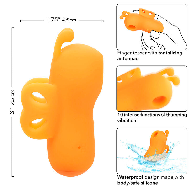 Vibratore Clitoride CalExotics Neon Vibes The Buzzing Vibes Arancione