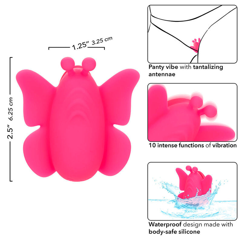 Calexotics - neon vibes flutter vibe stimolatore 10 vibrazioni rosa