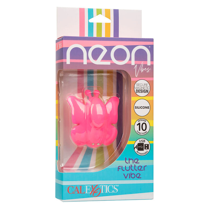 Calexotics - neon vibes flutter vibe stimolatore 10 vibrazioni rosa