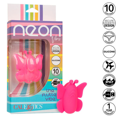 Calexotics - neon vibes flutter vibe stimolatore 10 vibrazioni rosa