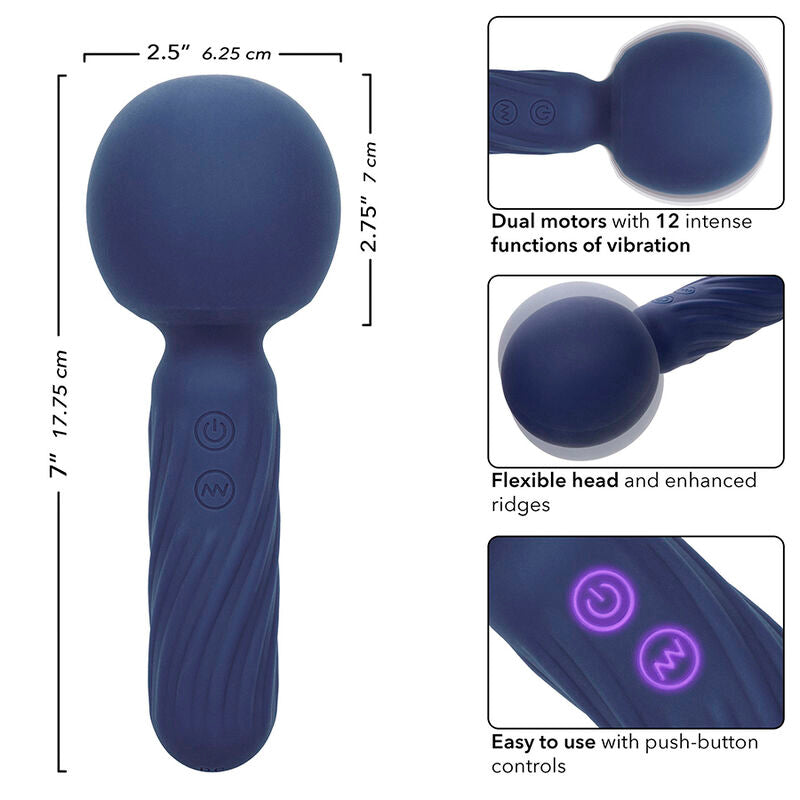 Calexotics - charisma seduction massaggiatore 12 funzioni 17,75 cm x 6,25 cm viola