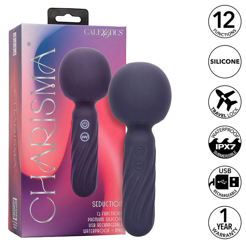 Calexotics - charisma seduction massaggiatore 12 funzioni 17,75 cm x 6,25 cm viola