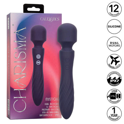 Calexotics - charisma mystique massaggiatore doppio motore 12 funzioni 20,5 cm x 4,5 cm viola