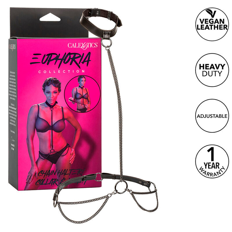 Calexotics - euphoria collare a catena e guinzaglio